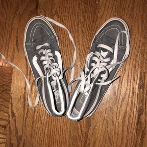 grey high top vans